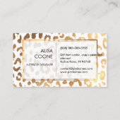 Carte De Visite PixDezines Faux Gold Leopard Spots/DO-IT-YOURSELF (Dos)