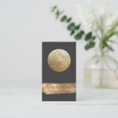 Carte De Visite PixDezines Faux Gold Moon (Debout devant)
