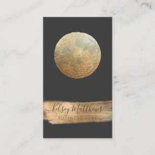 Carte De Visite PixDezines Faux Gold Moon