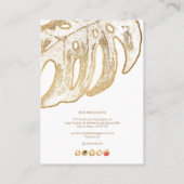 Carte De Visite PixDezines Faux Gold Tropical Leaves Earrings (Dos)