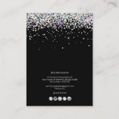 Carte De Visite PixDezines Faux Holographic Confetti (Dos)