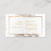 Carte De Visite PixDezines faux pinecones argentés (Dos)