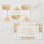 Carte De Visite PixDezines faux pinecones d'or (Devant / Derrière)