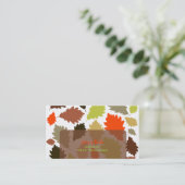 Carte De Visite PixDezines Feuilles de chêne/Trimmers d'arbre/arri (Debout devant)