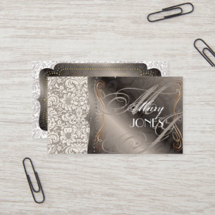 Carte De Visite PixDezines Fidora Damask Vintage