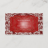 Carte De Visite PixDezines Fidora Damask Vintage (Dos)