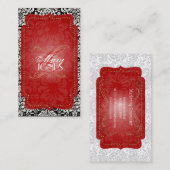 Carte De Visite PixDezines Fidora Vintage Damask (Devant / Derrière)