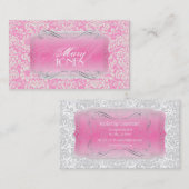 Carte De Visite PixDezines Fidora Vintage Damask (Devant / Derrière)