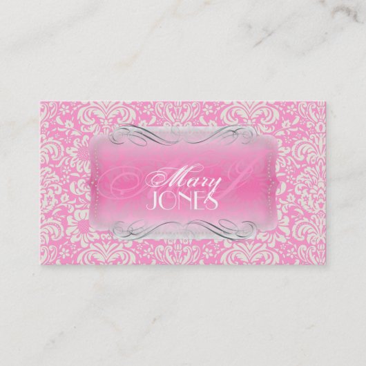 Carte De Visite PixDezines Fidora Vintage Damask (Devant)