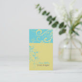 Carte De Visite PixDezines Flèches /lemon+aqua (Debout devant)