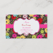 Carte De Visite PixDezines Fleurs estivales/do-it-yourself couleur (Dos)