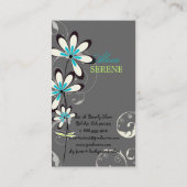 Carte De Visite PixDezines fleurs rétro/couleurs do-it-yourself (Dos)