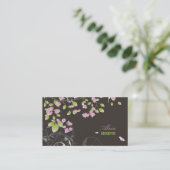 Carte De Visite PixDezines fleurs+tourbillons/do-it-yourself coule (Debout devant)