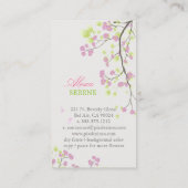 Carte De Visite PixDezines fleurs+tourbillons/do-it-yourself coule (Dos)