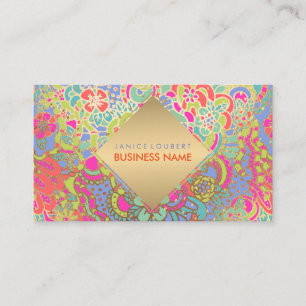 Carte De Visite PixDezines Floral Boho