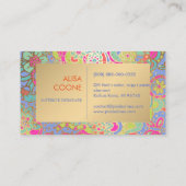 Carte De Visite PixDezines Floral Boho (Dos)