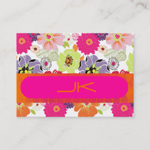 Carte De Visite PixDezines Floral rétro ~ Alegre