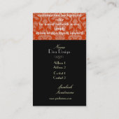 Carte De Visite PixDezines flore damas/do-it-yourself épices d'ora (Dos)