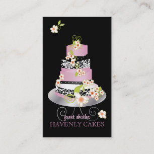 Carte De Visite PixDezines fondant rose gâteau mariage/do-it-yours