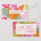 Carte De Visite PixDezines forêt tropicale/do-it-yourself couleur  (Devant / Derrière)