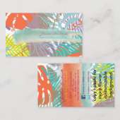 Carte De Visite PixDezines, forêt tropicale/DO-IT-YOURSELF couleur (Devant / Derrière)