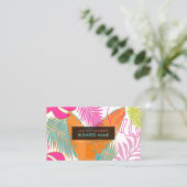 Carte De Visite PixDezines forêt tropicale/do-it-yourself couleur (Debout devant)