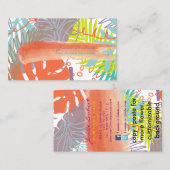 Carte De Visite PixDezines forêt tropicale/feuillage tropical/do-i (Devant / Derrière)