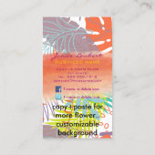 Carte De Visite PixDezines forêt tropicale/feuillage tropical/do-i (Dos)