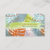 Carte De Visite PixDezines forêt tropicale/feuilles tropicaux/do-i (Devant)