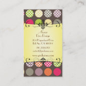 Carte De Visite PixDezines Funky Pois BusinessCard (Dos)