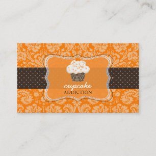 Carte De Visite PixDezines, gâteau chocolat orange/pâtisserie