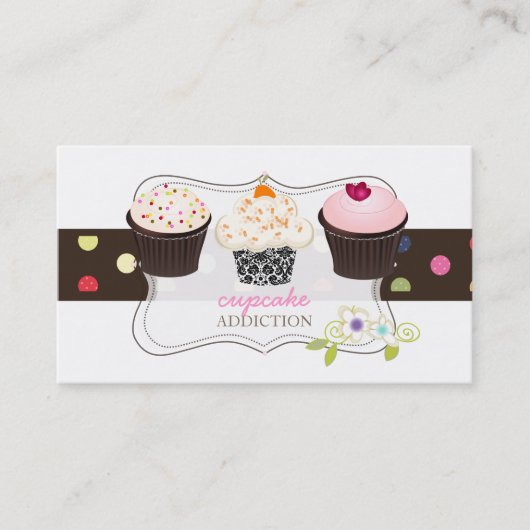 Carte De Visite PixDezines gâteau cupcake diy (Devant)