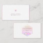 Carte De Visite PixDezines Glam rose | Blush+Honeypeb (Devant / Derrière)