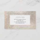 Carte De Visite PixDezines grilles à champagne/fausse feuille (Dos)