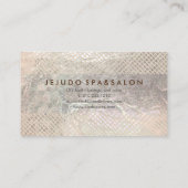 Carte De Visite PixDezines grilles à champagne/fausse feuille (Dos)