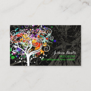 Carte De Visite PixDezines Grunge Tree Trimmers ♥