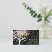 Carte De Visite PixDezines Grunge Trimmers Arbre (Debout devant)