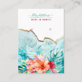 Carte De Visite PixDezines H2 Boucles d'oreilles Tropical Paradise (Devant)