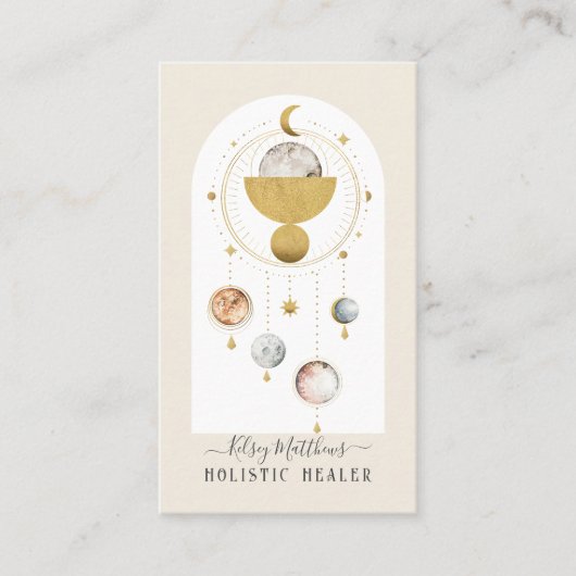 Carte De Visite PixDezines H2 Celestial Works Faux Gold (Devant)