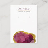 Carte De Visite PixDezines H2 Quartz Crystal Garnet Red Business C (Devant)