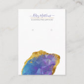 Carte De Visite PixDezines H2 Quartz Crystal Ombre bleu violet (Devant)