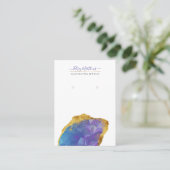 Carte De Visite PixDezines H2 Quartz Crystal Ombre bleu violet (Debout devant)