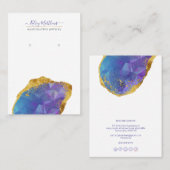 Carte De Visite PixDezines H2 Quartz Crystal Ombre bleu violet (Devant / Derrière)