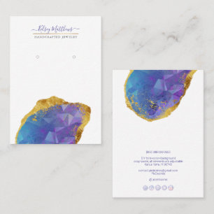 Carte De Visite PixDezines H2 Quartz Crystal Ombre bleu violet