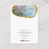 Carte De Visite PixDezines H2 Quartz Crystal Ombre bleu violet (Dos)