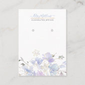 Carte De Visite PixDezines H2 Sweetpeas Dusty Blue (Devant)