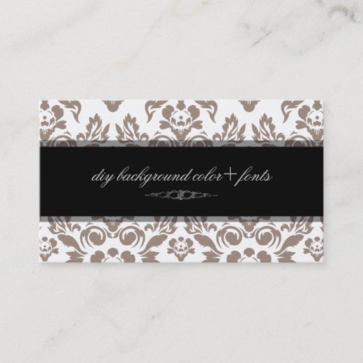 Carte De Visite PixDezines Haute Coutour Damask/do-it-yourself arr (Devant)