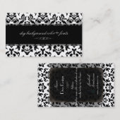 Carte De Visite PixDezines Haute Coutour Damask/do-it-yourself arr (Devant / Derrière)
