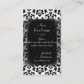 Carte De Visite PixDezines Haute Coutour Damask/do-it-yourself arr (Dos)
