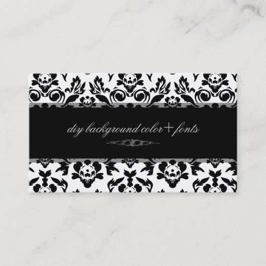 Carte De Visite PixDezines Haute Coutour Damask/do-it-yourself arr (Devant)